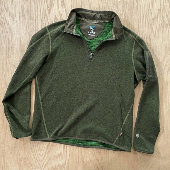 Green 1/4 Zip Fleece Jackets